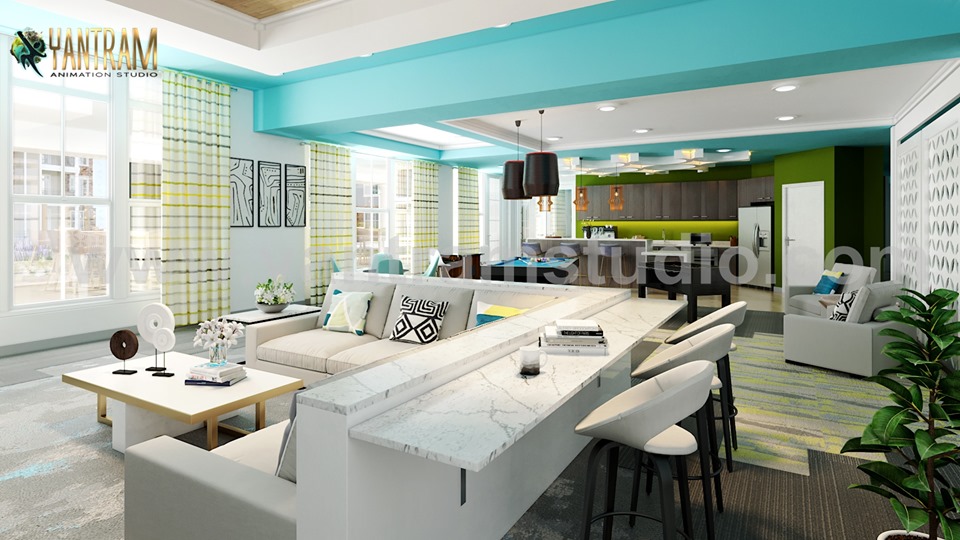 Clubhouse_sitting_area_including_pool_table_with_kitchen_interior_design_rendering.jpg -  by Yantramarchitecturaldesignstudio