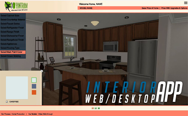 Virtual Interactive Desktop \x26 WebGL Application For Interior - vr development by Yantramarchitecturaldesignstudio