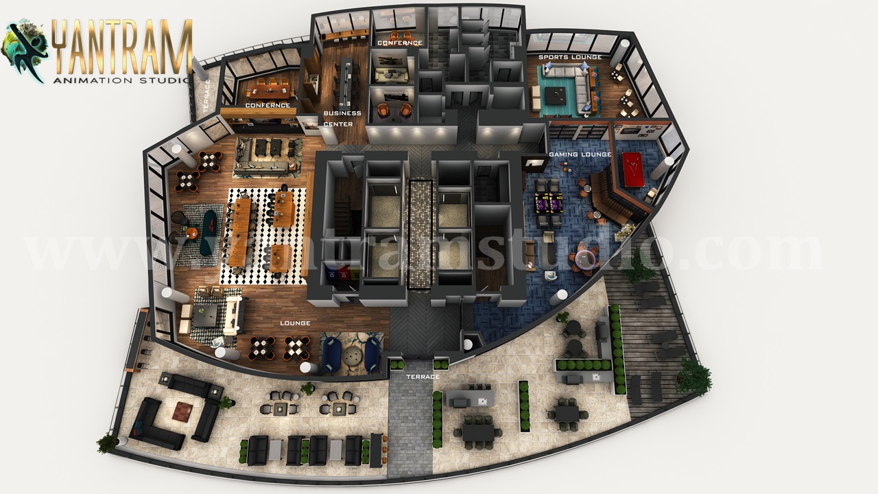 Professional_3D_Commercial_Office_Floor_Plan_Design.jpg -  by Yantramarchitecturaldesignstudio