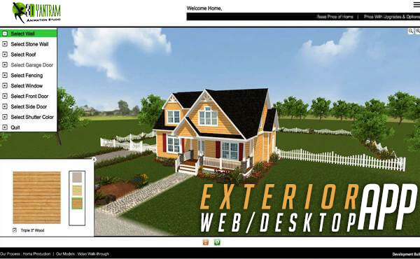 Virtual Interactive Desktop \x26 WebGL Application For Exterior Elevation By Yantram Virtual Reality Studio - New Yoek, USA - Yantram Virtual Reality Realstate marketing-oriented website that is well designed with “calls to action” can literally catapult your real estate business to the next level. by Yantramarchitecturaldesignstudio