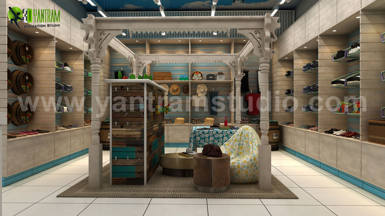 modern-3d-shop-interior-design-by-yantram-modeling.jpg - Project 36: 3D Interior Cloth Shop Design 
Client: 628 - Lisa
Location: Perth - Australia 

Semi-Classic  3D Cloth Shop Interior Design, Shop will be design in wooden & home entrance style and sitting place available in center of shop ideas by Yantram by Yantramarchitecturaldesignstudio