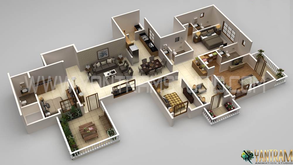 3d-floor-plan-design-in Dallas-Texas.jpg -  by Yantramarchitecturaldesignstudio