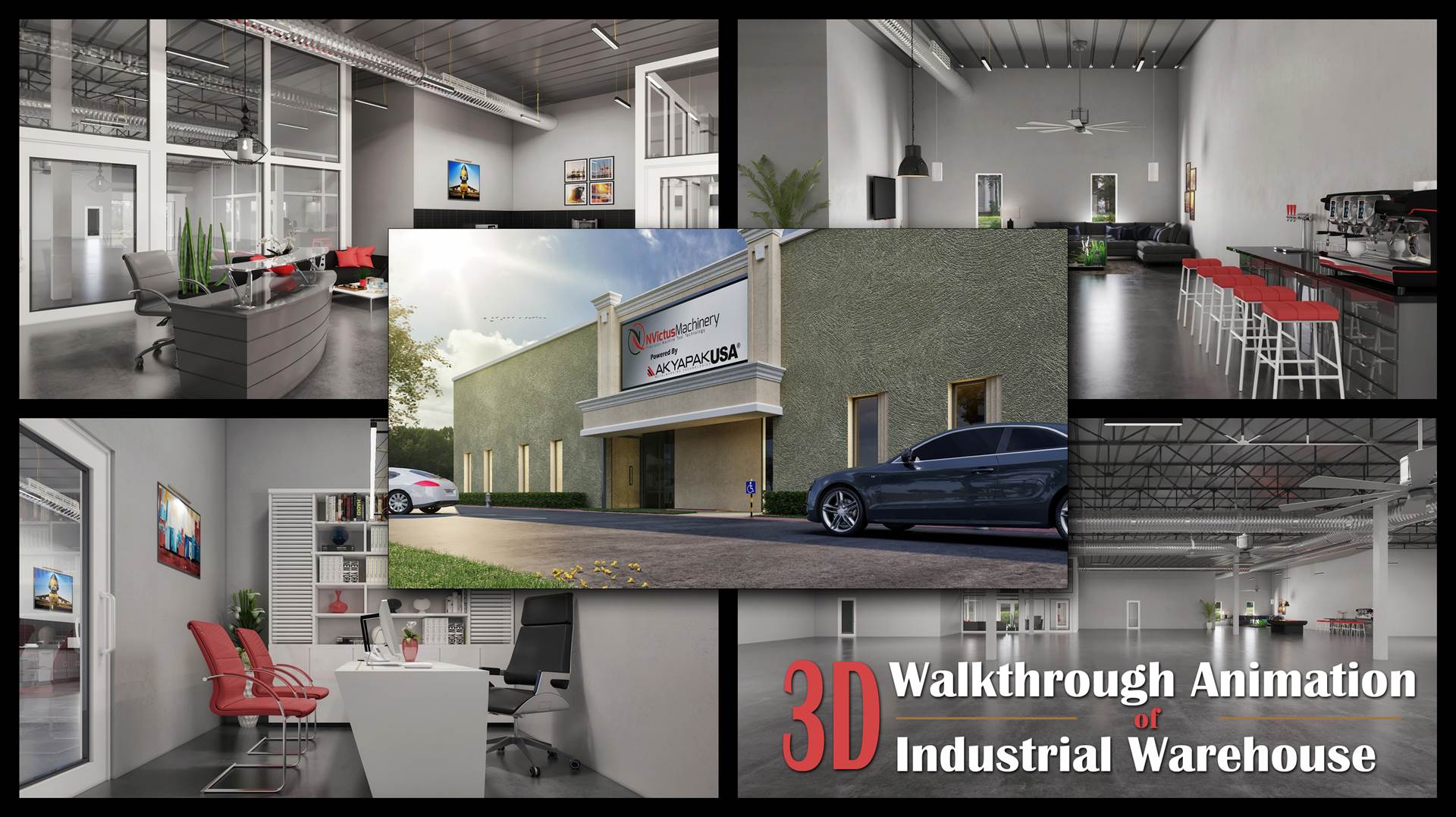3D Walkthrough Animation Of Industrial Warehouse Office 3D Interior Rendering Services by Architectural Modeling Firm.jpg -  by Yantramarchitecturaldesignstudio