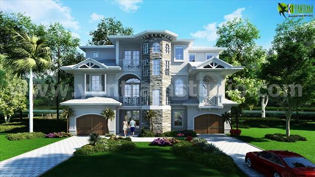 Classic Exterior House Design, Our Architectural Design Studio has a very unique collection of Stylish Exterior Design ideas for your Property. Our Designer provide Exterior Rendering Services USA, Architectural 3D Rendering London, Architectu