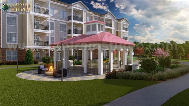 Residential Apartment Pavilion Landscaping Ideas - Project 174:- Residential Communities, Apartment pavilion area 
Client:-633. George
Location: - Malta - Europe
 
http://www.yantramstudio.com/3d-architectural-exterior-rendering-cgi-animation.html

Located in one of the most prestigious communities 