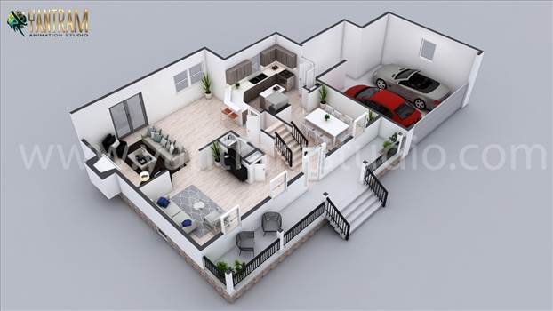 A residential 3d ground plan or 3d floor plan design is a digital version of a building ground plan by 3d architectural design studio Our 3d architectural design studio did 1000+ 3d floor plan design projects in past years with quality and detail. 
