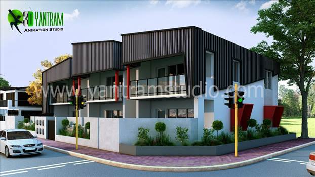 Exterior House, We are focused in 3D Exterior Design Firm, 3D Exterior Design Companies, 3D Exterior Design Company, Architectural Visualization Studio for Offices, Restaurant, Hotel, Commercial and Corporate.