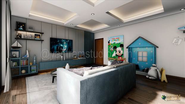 3D Interior Visualization Of living room, Chicago - Designers at Yantram 3d interior visualization Studio have created ideas fully for a future kid's room in Chicago, Illinois.
For More Visit: https://www.yantramstudio.com/3d-interior-rendering-cgi-animation.html